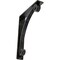 Ekena Millwork Legacy Wrought Iron Bracket, (Triple center brace), Antiqued Silver 2"W x 10"D x 12"H BKTM02X10X12TLEASV - alternate 1